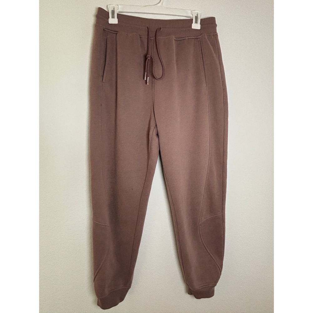 Sierra Designs Womens Fleece Joggers Mauve Brown High Rise Sweatpants Large